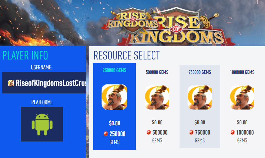 Rise of Kingdoms Lost Crusade Trucchi Rise of Kingdoms Lost